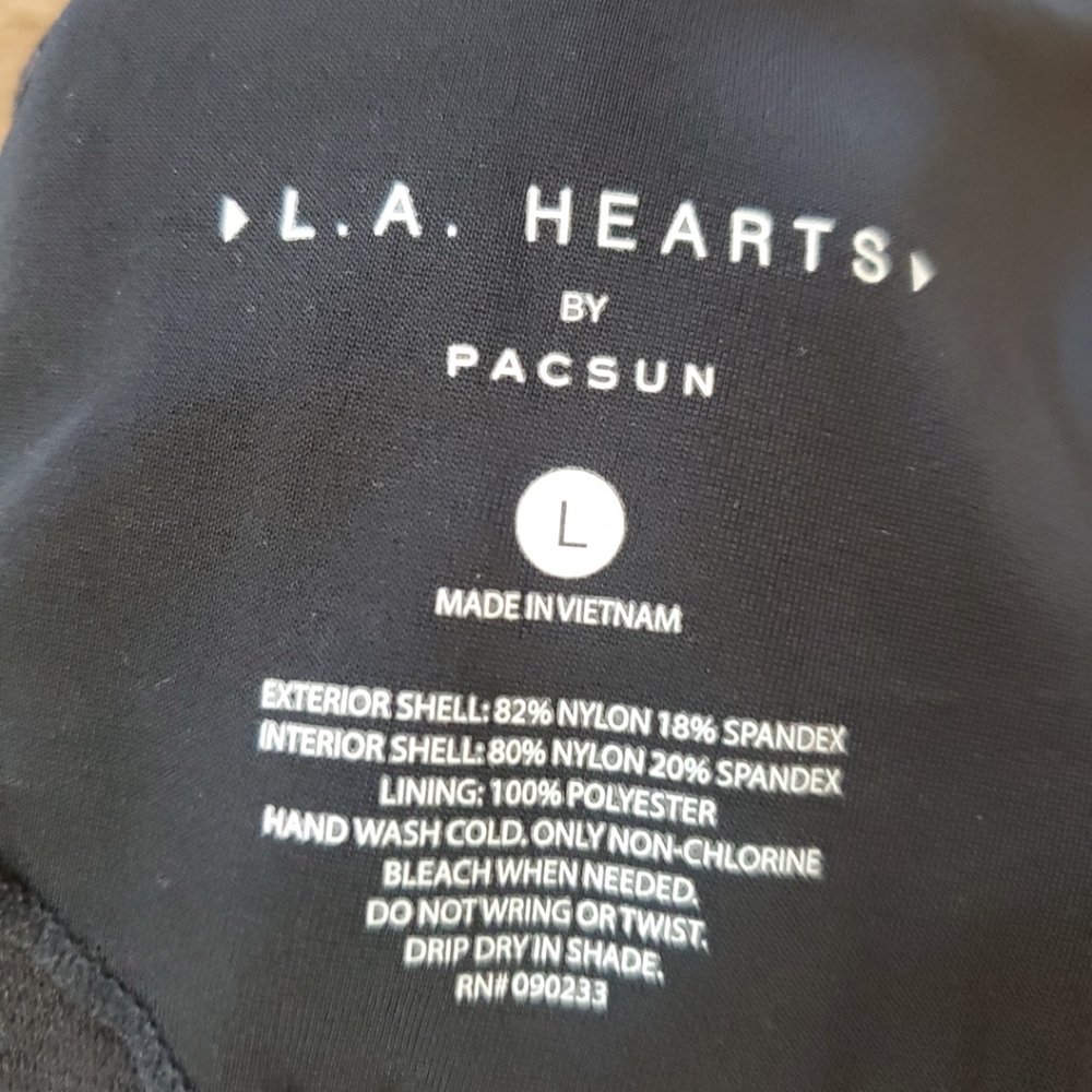 L.A. Hearts by PacSun Ribbed Cropped Swim Tankini Swim Top Swimsuit - Picture 6 of 6